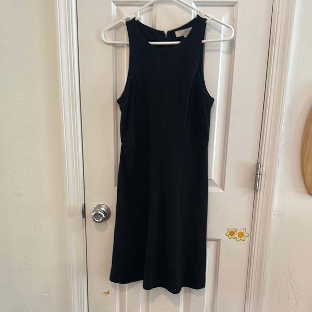 LOFT Black Sheath Mini Dress